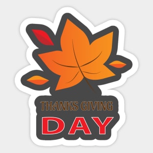 Thanks giving day Sticker